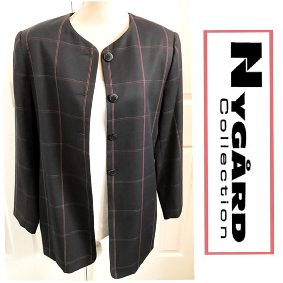 Nygard, Colored Striped Pure Wool Blazer/Jacket - Picture 1 of 11